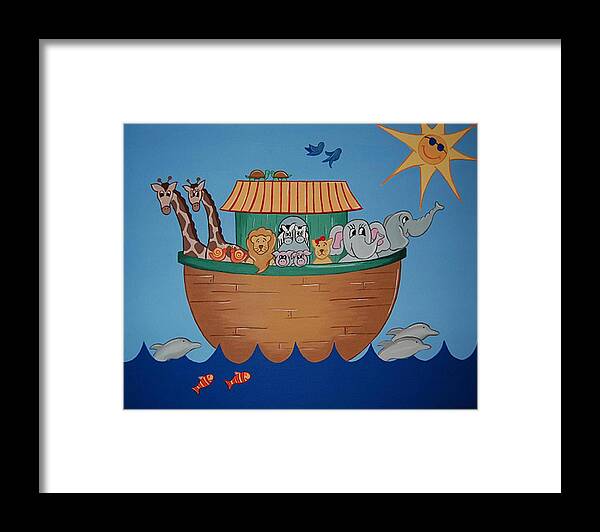 Ark Framed Print featuring the painting The Ark by Valerie Carpenter