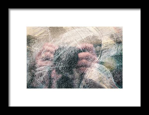 Abstract Framed Print featuring the photograph The Artist's Reflection by Paul Schreiber