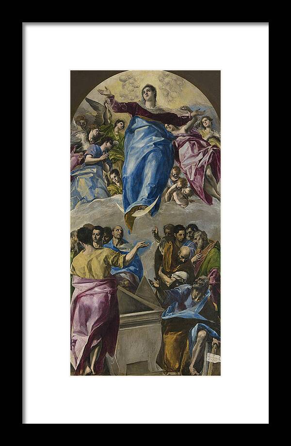 Greco Framed Print featuring the painting The Assumption of the Virgin by El Greco