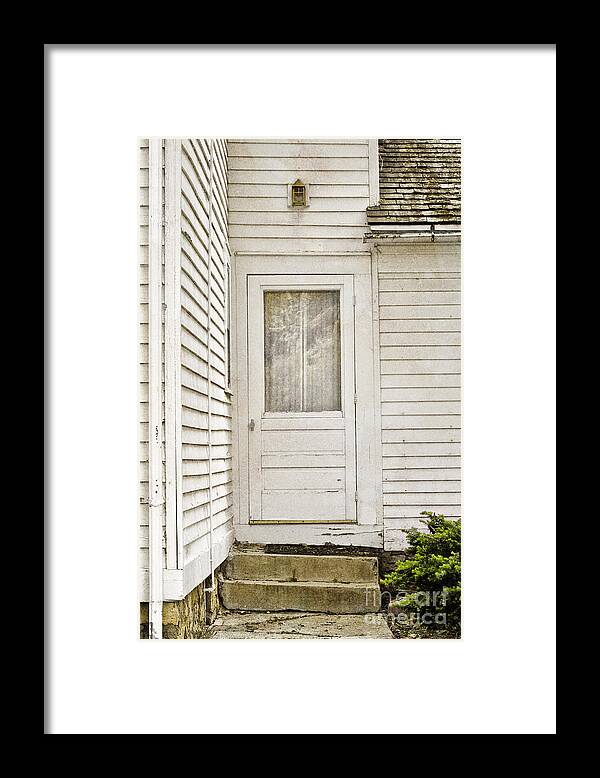 House Framed Print featuring the photograph The Back Door by Margie Hurwich