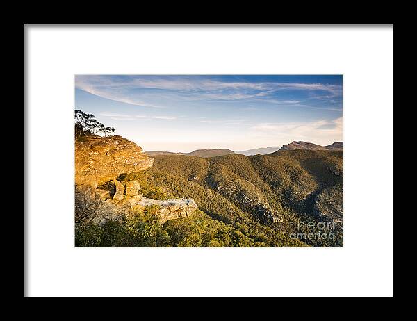 Australia Framed Print featuring the photograph The Balconies Grampians by THP Creative
