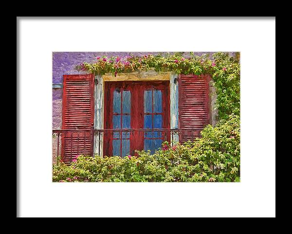 Balcony Framed Print featuring the photograph The Balcony by HH Photography of Florida