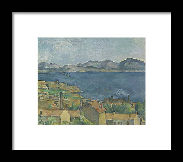 The Bay Of Marseille Framed Print featuring the painting The Bay of Marseille by Paul Cezanne
