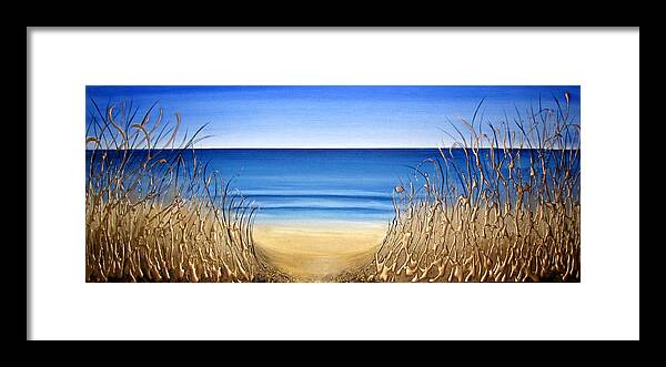Beach Framed Print featuring the painting The Beach by Amanda Dagg