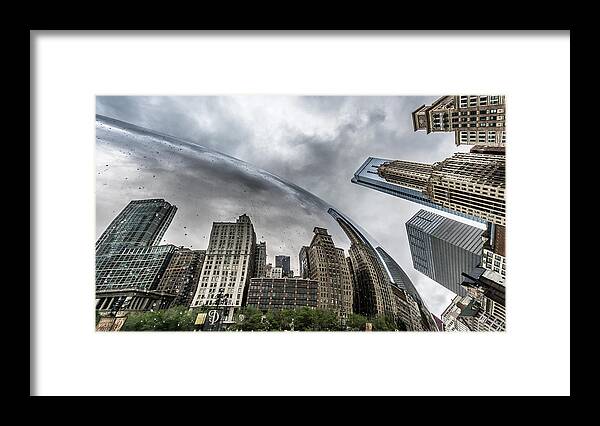 Architecture Framed Print featuring the photograph The bean - Chicago, United States - Travel photography by Giuseppe Milo