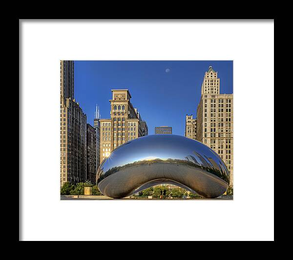 Cloud Gate Framed Print featuring the photograph The Bean - Millennium Park - Chicago by Nikolyn McDonald