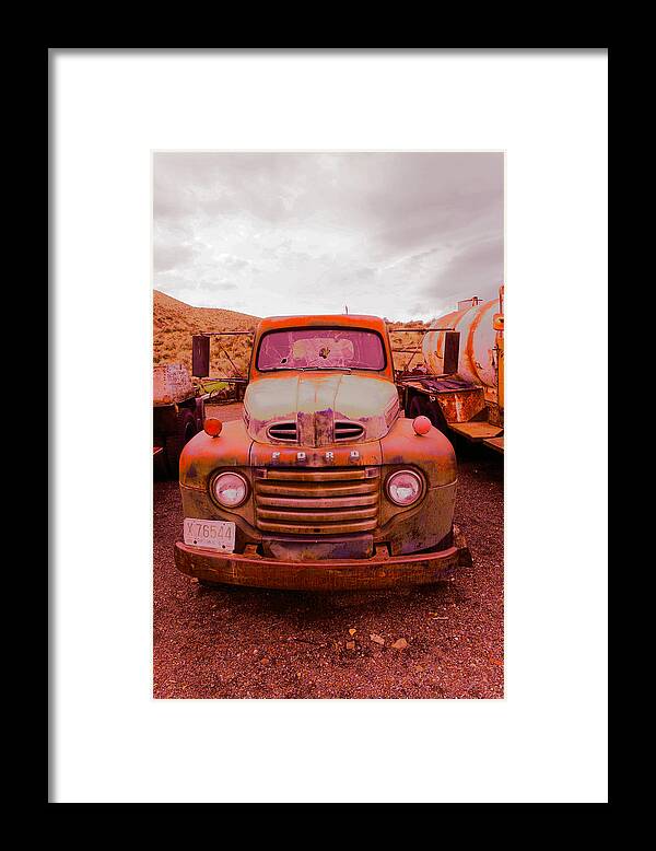 Truck Framed Print featuring the photograph The beauty of an old rusty truck by Jeff Swan