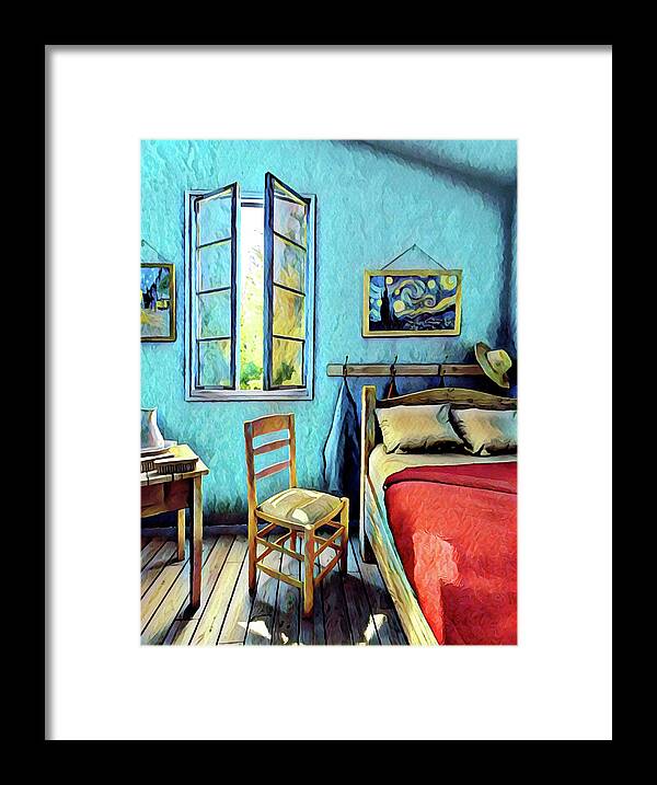 Impressionism Framed Print featuring the painting The Bedroom by Gary Grayson