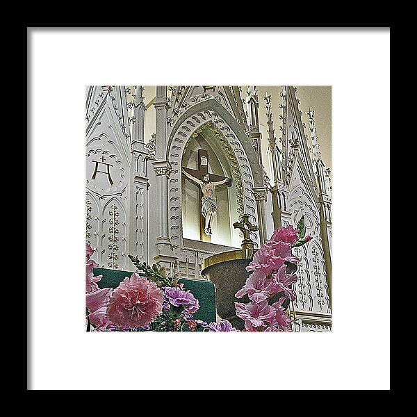 Jesus Framed Print featuring the photograph The Beginning and the End by Terence McSorley