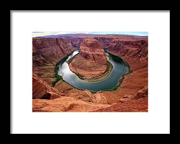 Grand Canyon Framed Print featuring the photograph The Bend by Lucinda Walter