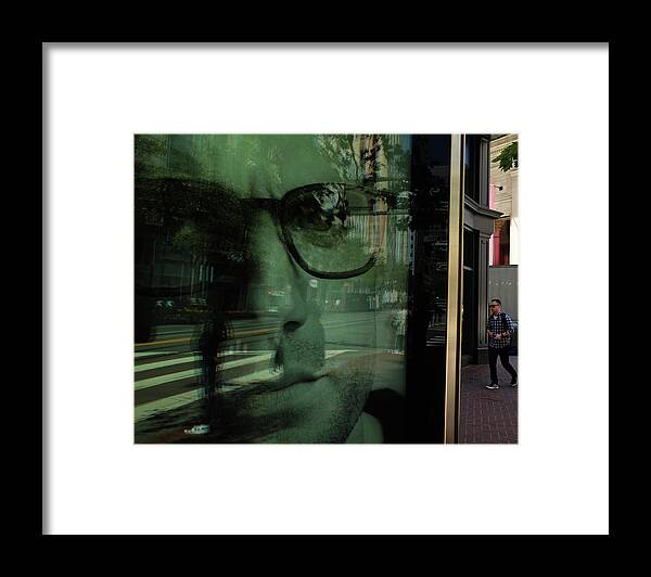 Street Photography Framed Print featuring the photograph The better man by J C