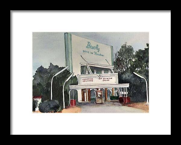  Framed Print featuring the painting The Beverly Drive Inn by Bobby Walters