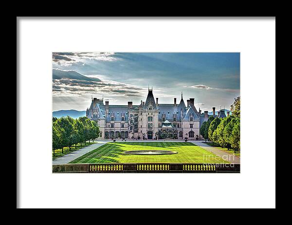The Biltmore House Framed Print featuring the photograph The Biltmore House by Savannah Gibbs