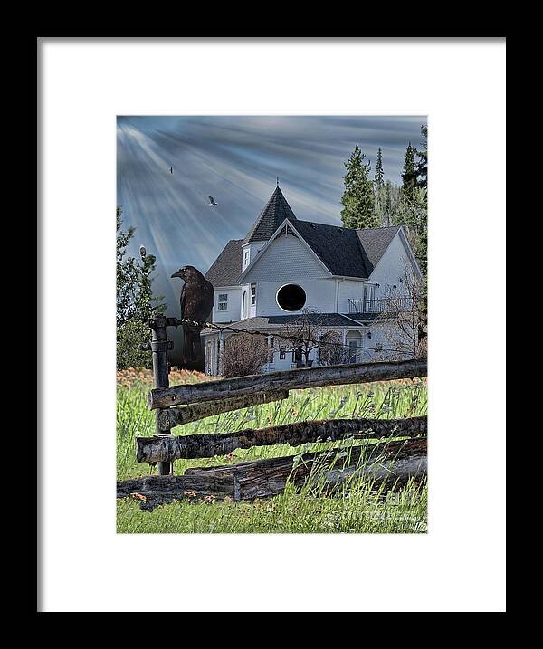  House Framed Print featuring the photograph The Bird House by Vivian Martin