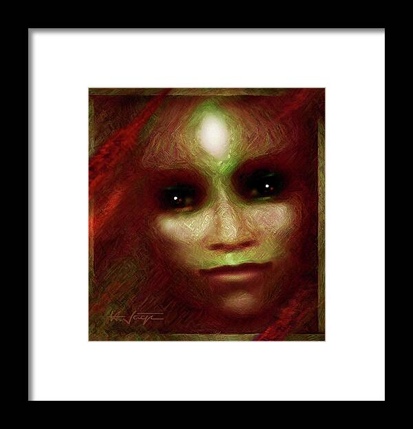 Gaia Framed Print featuring the painting Gaia #4 by Hartmut Jager