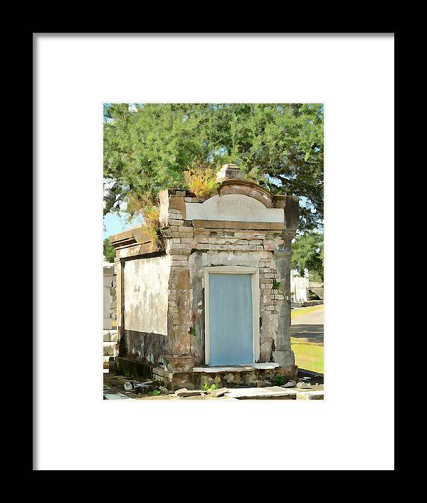 Nola Framed Print featuring the photograph The Blue Door by Maria Huntley