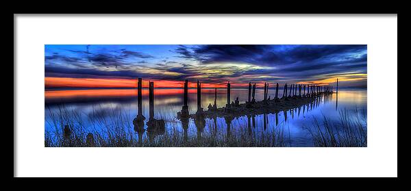 St. Marks National Wildlife Refuge Framed Print featuring the photograph The Blue Hour Comes to St. Marks #2 by Don Mercer