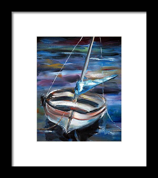 Boat Framed Print featuring the painting The Boat by Phil Burton