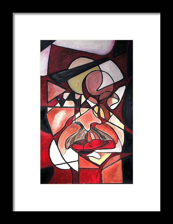 Abstract Framed Print featuring the painting The Brain Surgeon by Patricia Arroyo