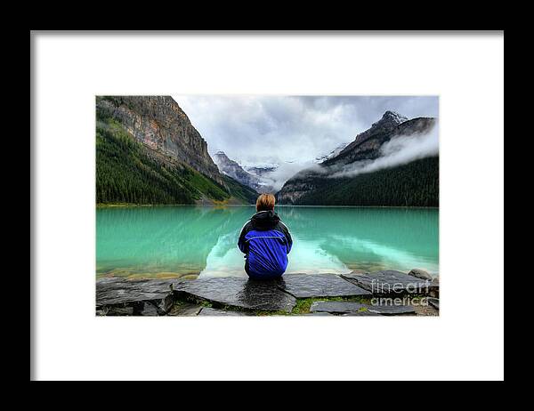 Lake Louise Framed Print featuring the photograph The Breathtakingly Beautiful Lake Louise IX by Wayne Moran
