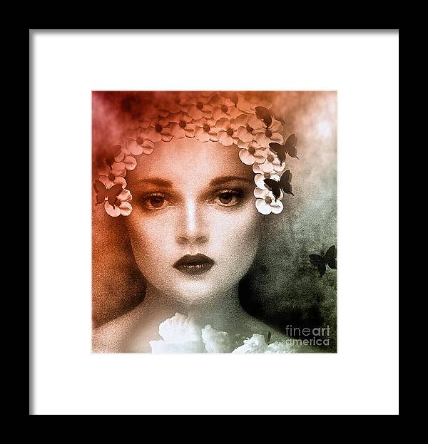 Bride Framed Print featuring the painting The Bride by Saundra Myles