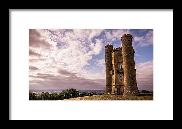 Beautiful Framed Print featuring the photograph The Broadway tower - Broadway, United Kingdom - Travel photography by Giuseppe Milo