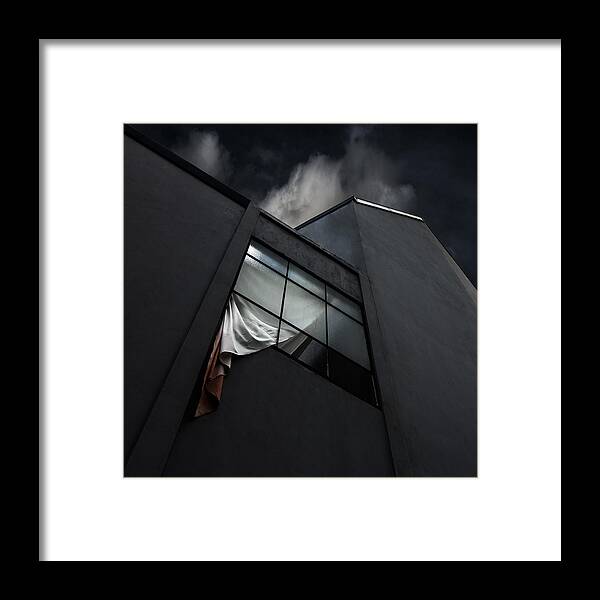 Window Framed Print featuring the photograph The Broken Window by Gilbert Claes
