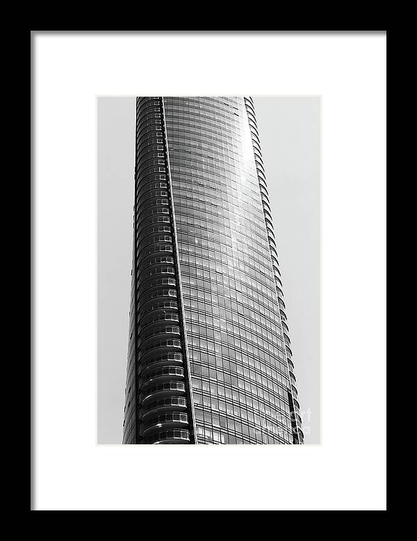 Black And White Framed Print featuring the photograph The Building by Fei A