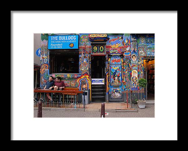 The Bulldog Framed Print featuring the photograph The Bulldog of Amsterdam by Allen Beatty