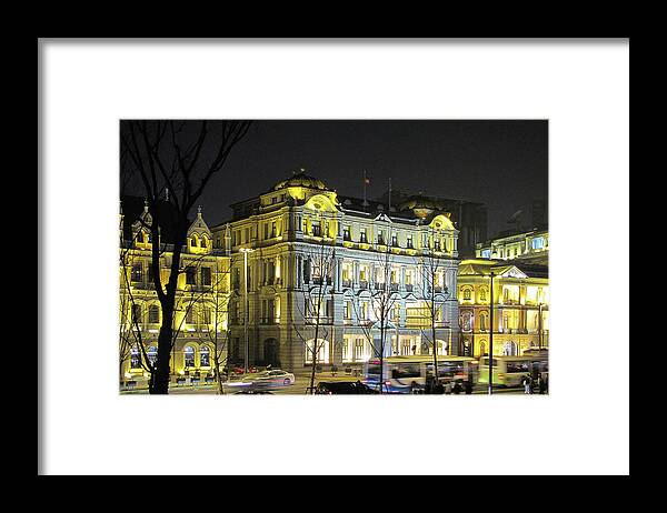 Bund Framed Print featuring the photograph The Bund - Shanghai's signature strip of historic riverfront architecture by Alexandra Till