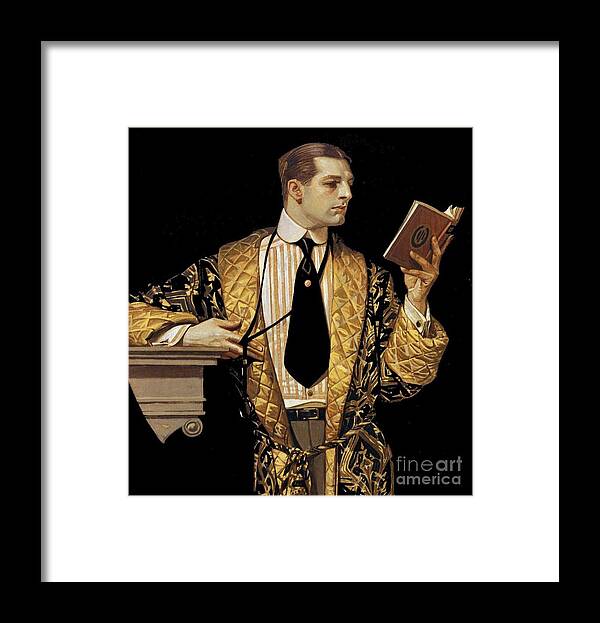 Joseph Christian Leyendecker Framed Print featuring the painting The Businessman by MotionAge Designs