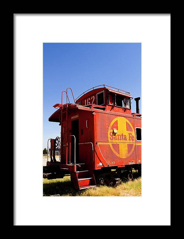 Train Framed Print featuring the photograph The Caboose by Mark Miller
