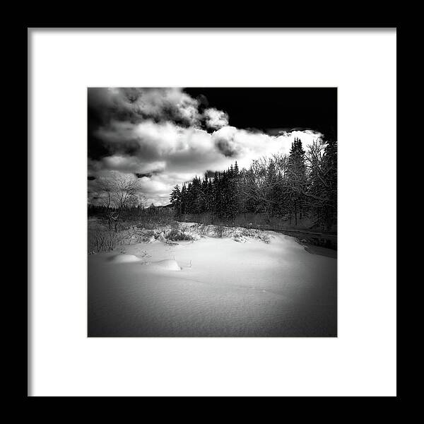 Landscapes Framed Print featuring the photograph The Calm of Winter by David Patterson
