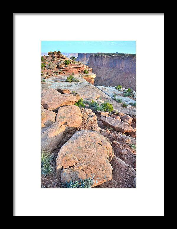 Canyonlands National Park Framed Print featuring the photograph The Canyon's Edge by Ray Mathis