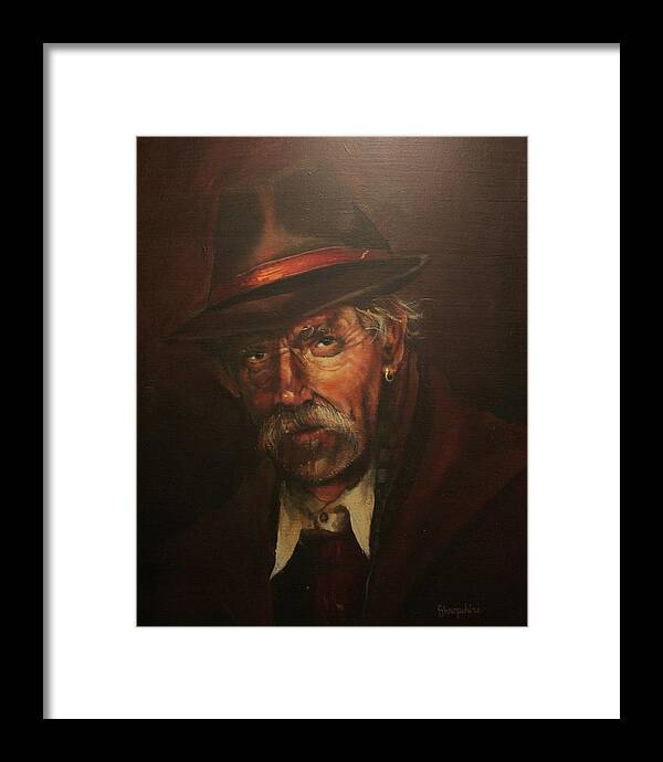 Carnival Worker Framed Print featuring the painting The Carny by Tom Shropshire