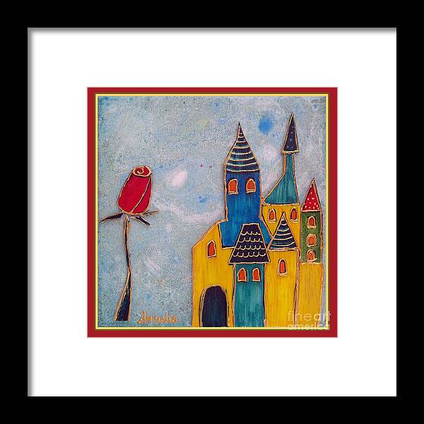 Castle Framed Print featuring the mixed media The castle lives by Aqualia