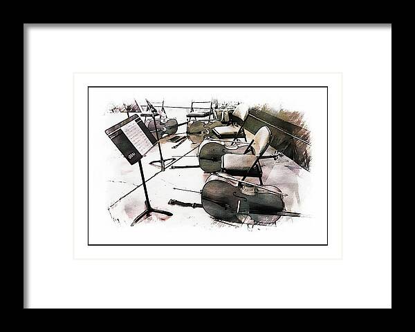Cello Framed Print featuring the photograph The Cello Section by Karen McKenzie McAdoo