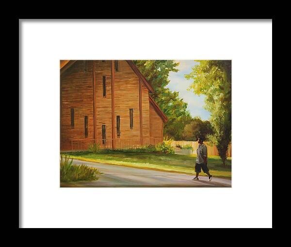 Church Framed Print featuring the painting The Church by Emily Olson