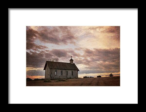 Landscape Framed Print featuring the photograph The Church by Mary Lee Dereske