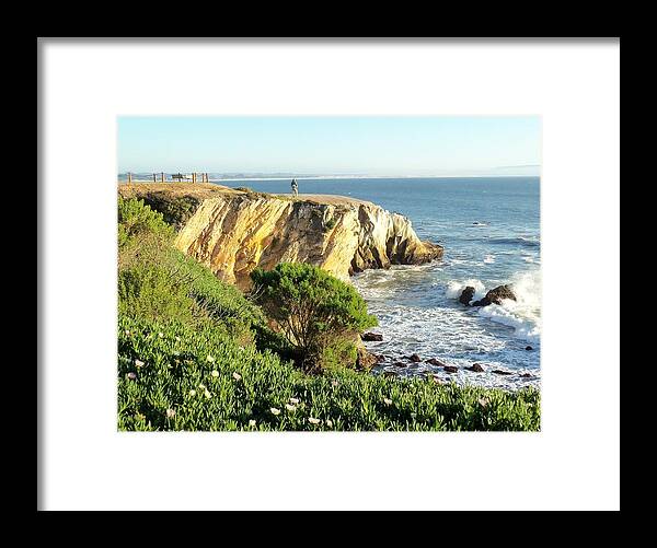 Cliffs Framed Print featuring the photograph The Cliffs at Shell Beach California by Jan Moore