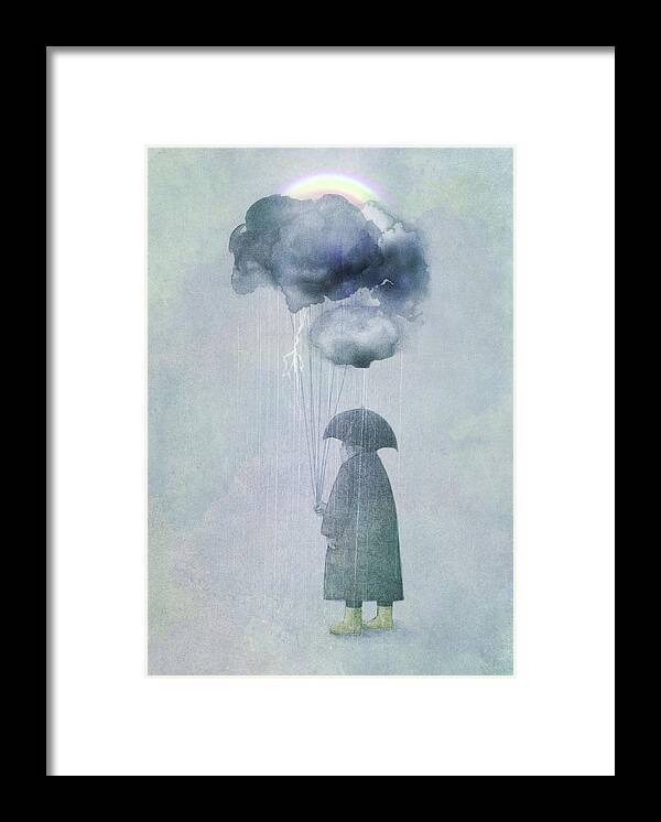 Clouds Framed Print featuring the painting The Cloud Seller by Eric Fan