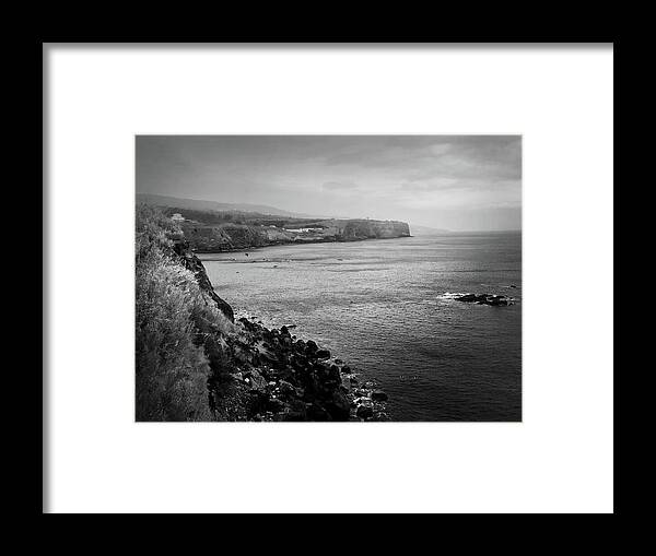 Kelly Hazel Framed Print featuring the photograph The Coast of Terceira by Kelly Hazel