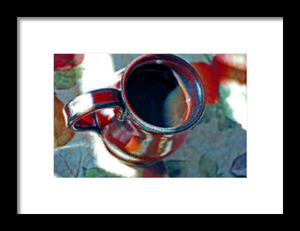 Coffee Framed Print featuring the digital art The Color of Coffee by Robert Meanor
