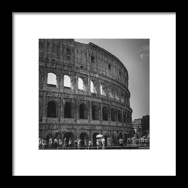 Colosseum Framed Print featuring the photograph The Colosseum, Rome Italy by Perry Rodriguez