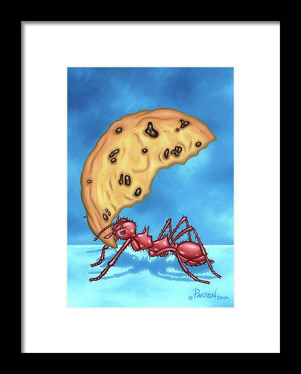  Framed Print featuring the painting The Cookie Cutter Ant by Paxton Mobley