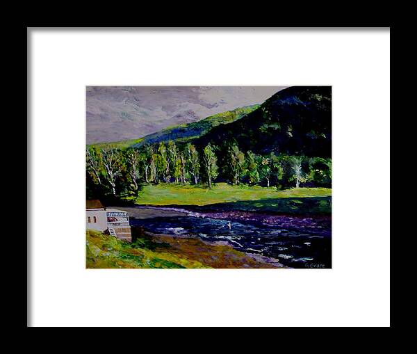 Stream Framed Print featuring the painting The Cool Stream by George Grace