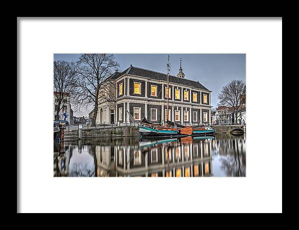 Schiedam Framed Print featuring the photograph The Corn Exchange in Schiedam by Frans Blok