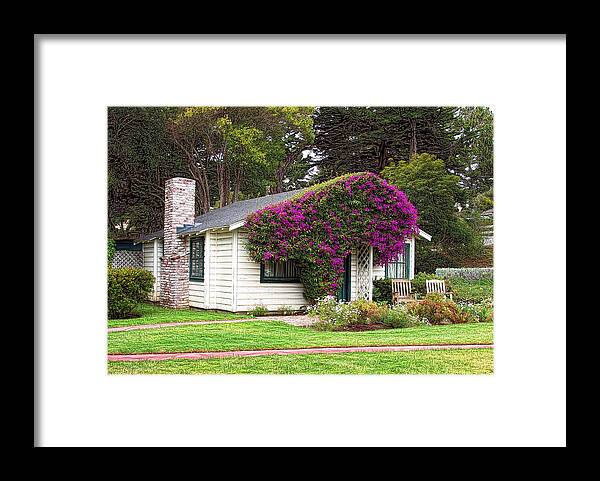 Carmel Framed Print featuring the photograph The Honeymoon Cottage At Mission Ranch by Glenn McCarthy Art and Photography