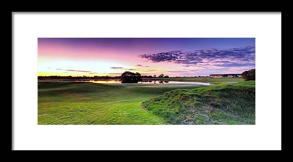 Panorama Framed Print featuring the photograph The Country Club by Mark Lucey