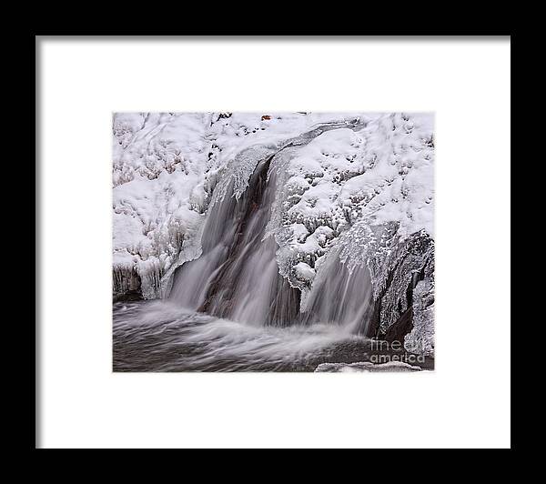 Frozen Waterfall Framed Print featuring the photograph The Crystal Falls by Jim Garrison